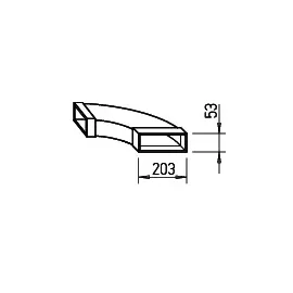 Helios Ventilatoren Flachkanalbogen waagrecht FK-BH 200/90