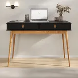 Idimex Schreibtisch WANDA schwarz / Eiche