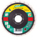 WOLFCRAFT Schleiflamellenteller - 115 mm mit Filz Schleiflamellentelle