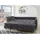 luma-home Ecksofa Schlafcouch L-Garnitur ausziehbar Ottomane rechts Mikrofaser Anthrazit, / 17007 - 2 Jahre Gewährleistung - mind. 14 Tage Rückgaberecht - Grau