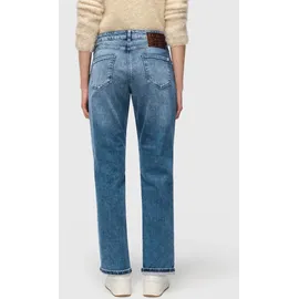 MAC Straight Fit Jeans im 5-Pocket-Design, Dunkelblau, 38/28