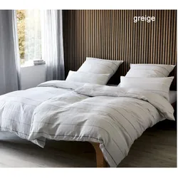 Elegante Bettwäsche Balance - 155x220 cm + 40x80 cm	greige