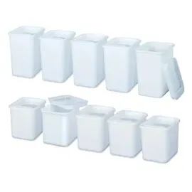 BRB-Lagertechnik Vorratsdosen Set 5 x 2 l und 5 x 3 l 10-tlg. weiß