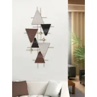 Casablanca modernes Design Wandrelief Bandiera aus Metall, glänzend und