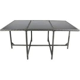 VCM Gartentisch Raloso 170 x 110 x 72 cm Grau