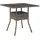 vidaXL Gartentisch mit Glasplatte 80 x 80 x 75 cm Grau