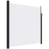 vidaXL Seitenmarkise Ausziehbar Weiß 200x300 cm
