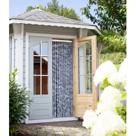 CONACORD Deko-Vorhang Flauschi silbergrau 90 x 200 cm