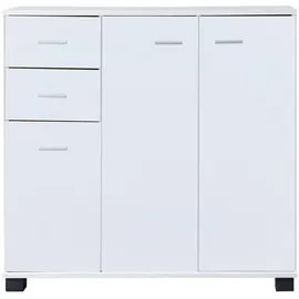 [en.casa] Sideboard Crimla 76x80x28cm Weiß