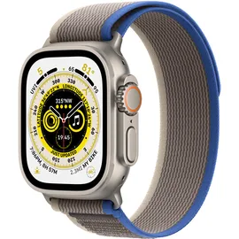 Apple Watch Ultra GPS+Cellular 49 mm Titaniumgehäuse, Trail Loop blau/grau M/L