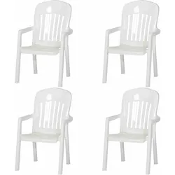 SIEGER Comtesse SET 4x Stapelsessel weiß L56157
