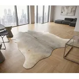 generisch KUHFELLE ONLINE Kuhfell Teppich Grau Natur 220 x 190 cm XL Rinderfell