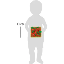 Small Foot Company small foot 12212 - Steckspiel Möhren, Sortierspiel, Holz, 8-teilig