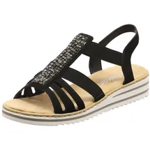 Rieker Keilsandalette Damen Schwarz 41