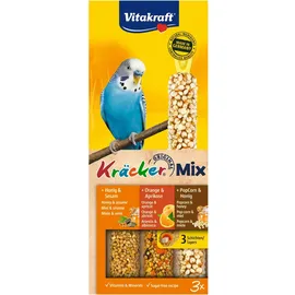 Vitakraft Kräcker Mix Honig/Orange/PopCorn Wellensittiche 80 g