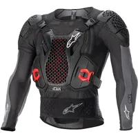 Alpinestars Bionic Plus V2 Protektorenjacke Level-2 - Schwarz/Dunkelgrau/Rot / L