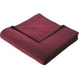 Biederlack Wohndecke »Cotton Home«, im Uni Design, Kuscheldecke, rot