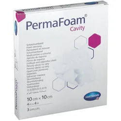PermaFoam® Cavity Schaumverband 10 x cm Kompressen 3 St