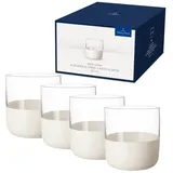 Villeroy & Boch Schnapsglas, Set 4tlg Manufacture Rock blanc Gläser