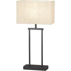 Tischleuchte FISCHER & HONSEL "Ann", beige (sandschwarz), Lampen, H: 52,00cm, hochwertige Verarbeitung, B:12cm H:52,00cm T:27,00cm