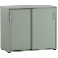 MÖBELPARTNER Aktenschrank Fox, HxBxT 84x100x41cm, 2 Schiebetüren, Pistazie