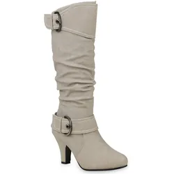 Damen Klassische Stiefel in Creme