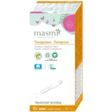 MASMI NATURAL COTTON Bio Tampons SuperPlus Applikator (14 Stück) 1er Pack