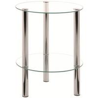 Haku-Möbel Beistelltisch Glas transparent 35 x 47 x 35 cm