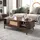 stilvora Couchtisch Rattan Natur MDF 110 x 38,5 x 55 cm