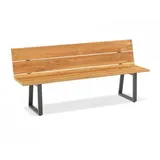 Niehoff Nova 200 x 52 x 89 cm aluminium/anthrazit/teak gebürstet