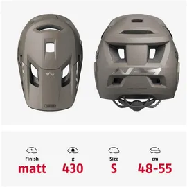 ABUS YouDrop FF S 48-52 cm Kinder grau 2021