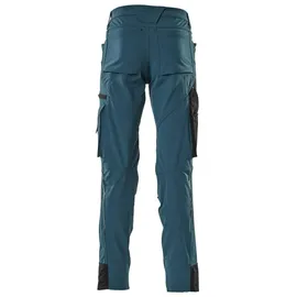 Mascot Hose mit Knietaschen, Stretchstoff Hose Größe 82C54, Dunkelpetroleum