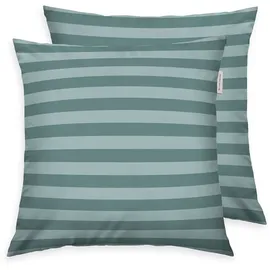 Tom Tailor Kissenbezug MEDIUM STRIPES 40 x 80 cm Türkis