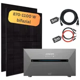 MyVoltaics Balkonkraftwerk 880W mit Speicher - inkl. Anker SOLIX Solarbank 2 Pro