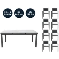 Home Deluxe Calido Madera Set 9-tlg. Grau
