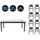 Home Deluxe Calido Madera Set 9-tlg. Grau