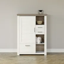Set One by Musterring Highboard York Dekor Pino-Aurelio / Eiche Nelson