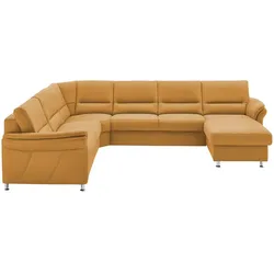 meinSofa Wohnlandschaft mit Boxspringpolsterung  Donald , gelb , Maße (cm): B: 330 H: 89 T: 173