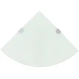 vidaXL Eckablage 25 x 25 cm Weiß