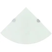 vidaXL Eckablage 25 x 25 cm Weiß