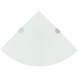 vidaXL Eckablage 25 x 25 cm Weiß