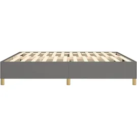 vidaXL Boxspringbettgestell Dunkelgrau 200x200 cm Stoff