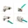 DeLock Keystone Modul RJ45 Buchse zu LSA Cat.6A werkzeugfrei grau Set 10 Stück