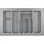 Hettich Orga Tray 440 Besteckeinsatz 440-520 mm 800 mm Silber