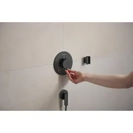 Hansgrohe Ecostat Comfort S Duschthermostat Unterputz für 2 Verbraucher Brushed Black Chrome 33715340