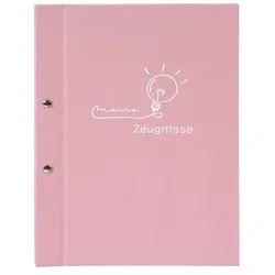 Zeugnismappe frech & frei, A4, altrosa