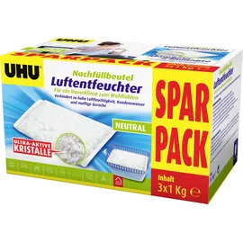 UHU Luftentfeuchter Nachfüllbeutel 3 x 1,0 kg