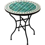 Marokkanischer Mosaiktisch Gartentisch Balkontisch Bistrotisch Esstisch Rund 60c