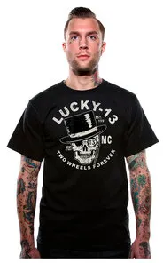 Lucky 13 Wheel Hatter Kurzarmshirt schwarz S