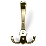 SO-Tech / Garderobenhaken Lena, 2-fach lang, Messingoptik